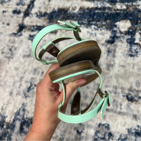 Sam Edelman Circus Cayden Sea Foam Green Business Casual Coastal Beach Sandals 7 - Picture 10 of 13
